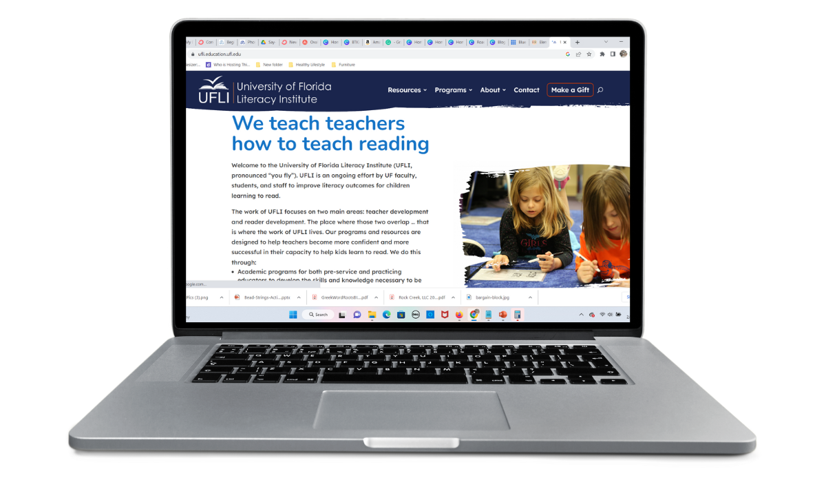 A great resource on the University of Florida's Literacy Institute's website is a blending activity as mentioned in the blog post!