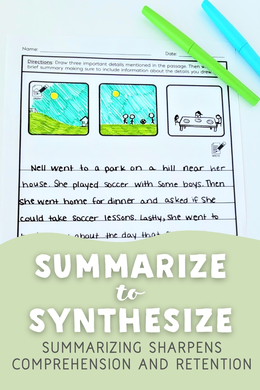 Summarize to Synthesize; summarizing sharpens comprehension and retention